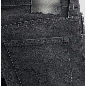 AG Adriano Goldschmied Men's Straight Jeans in Black
